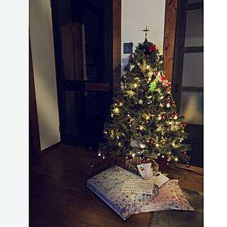 サンタからの手紙/プレゼント/イルミネーションツリー/クリスマスツリー/クリスマス...などのインテリア実例 - 2021-12-25 15:23:32