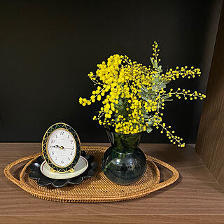 アタトレイ/IKEAの花瓶/有田焼き豆皿/WAKOの時計/新生活...などのインテリア実例 - 2022-03-05 21:54:14