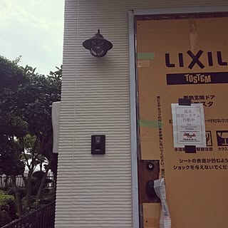 玄関/入り口/建築中の新居♥️/建築記録/建築中/建築中の一枚のインテリア実例 - 2015-08-23 00:06:03