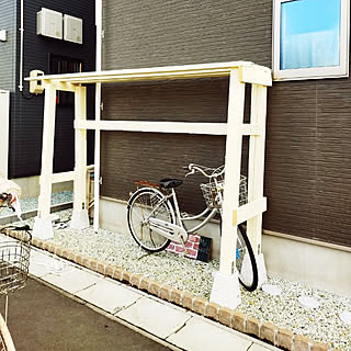 玄関/入り口/自転車置き場/サイクルポート/自転車/DIY...などのインテリア実例 - 2023-01-15 11:18:01