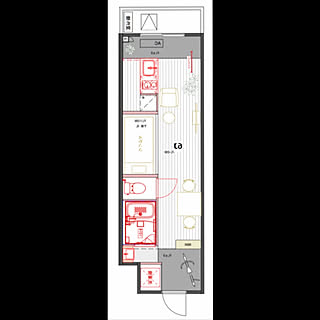 間取り図/一人暮らし/北欧/ニトリ/1R...などのインテリア実例 - 2020-04-18 10:46:49