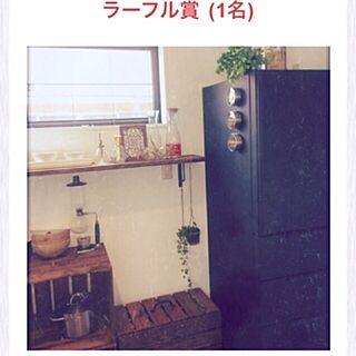 キッチン/ありがとうございます/コンテスト受賞♡/黒板/黒板冷蔵庫のインテリア実例 - 2014-05-30 01:24:20