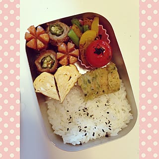 キッチン/お弁当完成♥︎/野菜たっぷり♡/お弁当♡/娘のお弁当♡のインテリア実例 - 2015-12-07 14:54:25