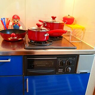 キッチン/MEYER/赤いキッチン/赤と青のインテリア実例 - 2013-08-29 11:06:06