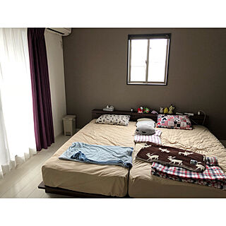 ベッド周り/ベット/ぬいぐるみいっぱい/まとまりのない寝室のインテリア実例 - 2018-10-04 13:15:42