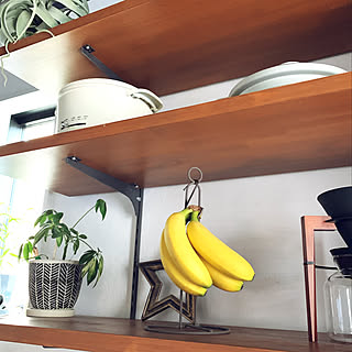 セリア バナナスタンドの商品を使ったおしゃれなインテリア実例 Roomclip ルームクリップ