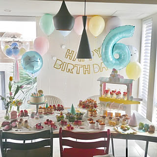 誕生日飾り付け すみっコぐらしのインテリア実例 | RoomClip(ルーム