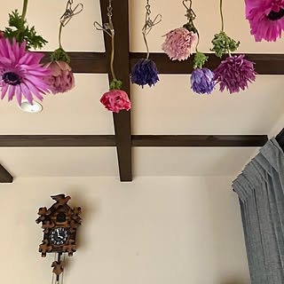 鳩時計/植物のある暮らし/古道具屋さん/古いものが好き/花が好き...などのインテリア実例 - 2021-03-16 16:20:27