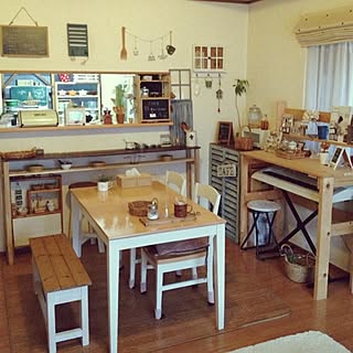 部屋全体/同じような写真ばかりで、ごめんなさい…/キッチンカウンター/DIY/リメイク...などのインテリア実例 - 2015-02-04 17:18:30