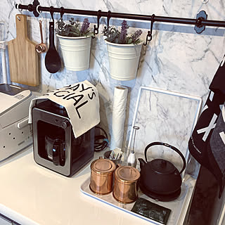 IKEAまな板/銅コーヒースプーン/銅マグカップ/大理石柄まな板/南部鉄器の急須...などのインテリア実例 - 2019-09-02 12:18:34