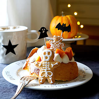 器好き/おうちカフェ/HappyHalloween/シフォンケーキ/アイシングクッキー...などのインテリア実例 - 2020-10-31 09:08:48