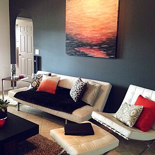 リビング/White/Pink/DIY/living roomのインテリア実例 - 2015-05-21 09:07:42