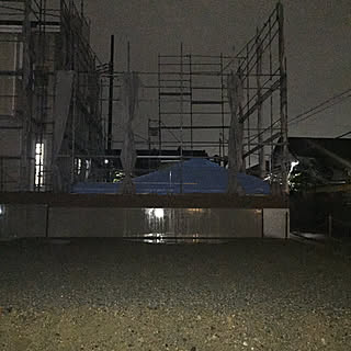 長雨/上棟/基礎完成/土地/注文住宅...などのインテリア実例 - 2017-10-19 22:56:39