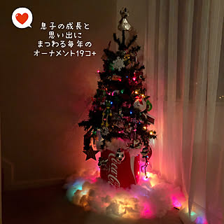 息子専用/クリスマスツリー/クリスマスライトアップ/素敵な1日であります様に+..・* ❁/アメリカンヴィンテージ...などのインテリア実例 - 2020-12-05 16:39:52