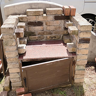 レンガ qコンロのおしゃれなアレンジ 飾り方のインテリア実例 Roomclip ルームクリップ