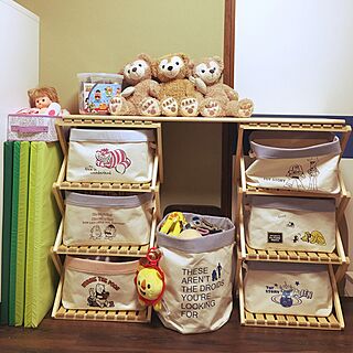 リビング/折りたたみ式/おもちゃ棚/DIYのインテリア実例 - 2017-01-11 19:00:12