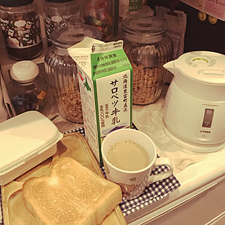 キッチン/簡単な朝食♡/インスタントコーヒー/スッキリ暮らしたい/いいね！&フォローとっても嬉しいです♡...などのインテリア実例 - 2017-10-15 08:16:26