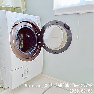 大容量　ドラム式洗濯機/ZABOON/東芝/右開きは、受注生産/ドラム式洗濯機...などのインテリア実例 - 2020-09-09 12:55:09