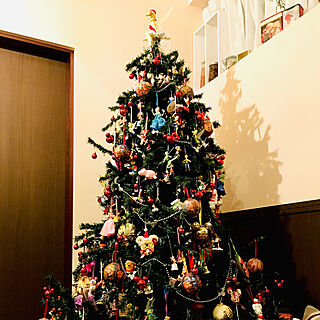 クリスマスツリー180cm/オーナメント/ディズニー/クリスマスのインテリア実例 - 2018-11-16 20:23:36