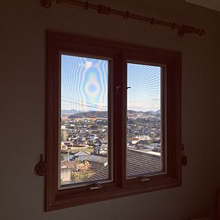 ベッド周り/寝室の窓から見えた景色/大掃除中のインテリア実例 - 2016-12-30 11:22:49