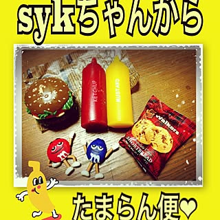 玄関/入り口/sykちゃん/雑貨/ハンドメイド/ハンバーガー...などのインテリア実例 - 2015-12-12 22:05:31