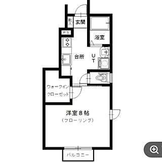 ウォークインクローゼット/8畳/1K/一人暮らし/部屋全体のインテリア実例 - 2019-10-15 17:35:32