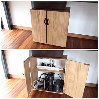 Diy ルーター隠しのインテリア 手作りの実例 Roomclip ルームクリップ