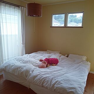 寝室/こどもと暮らす。/無印良品/momo natural/IKEA...などのインテリア実例 - 2016-09-25 16:08:23