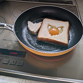 キッチン/RCの皆さまに感謝♡/見てくださってありがとう❁︎/今日の朝食♡/カリカリ卵トーストのインテリア実例 - 2023-02-11 09:53:17