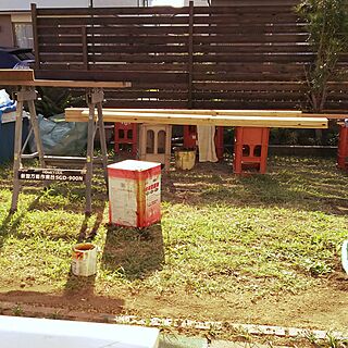 庭/DIY/酒箱/フェンス/ペンキ塗り...などのインテリア実例 - 2016-10-15 17:48:20