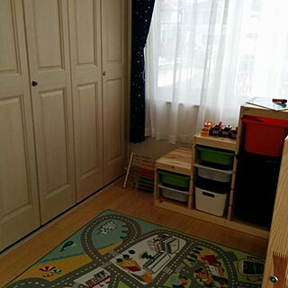 子ども部屋 男の子/IKEA　/おもちゃ収納/おもちゃ部屋/ベッド周りのインテリア実例 - 2016-03-11 14:25:19