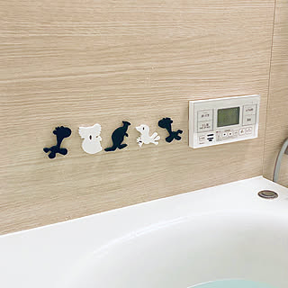 モノトーン×木目/お風呂のおもちゃ/バストイ/3COINS/バス/トイレのインテリア実例 - 2021-04-25 10:42:55