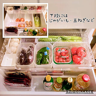 キッチン/野菜室収納/冷蔵庫収納のインテリア実例 - 2020-04-29 22:34:17