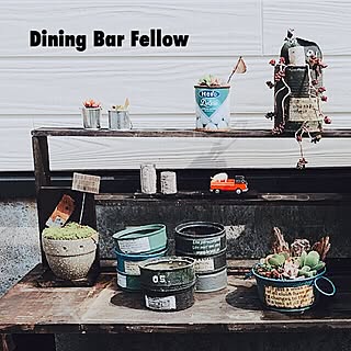 玄関/入り口/NO GREEN NO LIFE/寄せ植え/リメ缶/Dining Bar Fellow...などのインテリア実例 - 2016-03-23 16:30:01