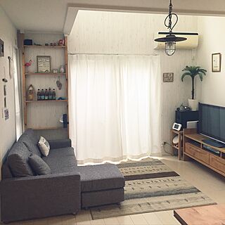 部屋全体/ソテツ/ONDAのテレビ台/ギャッベ/いつもいいね！ありがとうございます♡...などのインテリア実例 - 2016-09-07 06:55:48