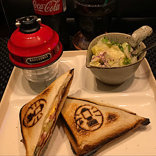 ホットサンドクッカー/おうちカフェ/カフェ風インテリア/賃貸インテリア/賃貸でも諦めない！...などのインテリア実例 - 2020-06-28 20:09:17