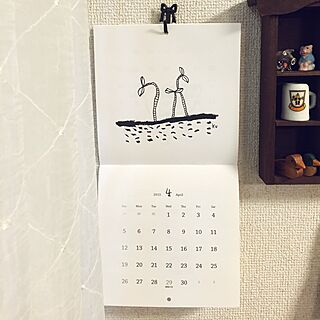 壁/天井/黒田征太郎/カレンダー2015のインテリア実例 - 2015-04-26 17:57:48