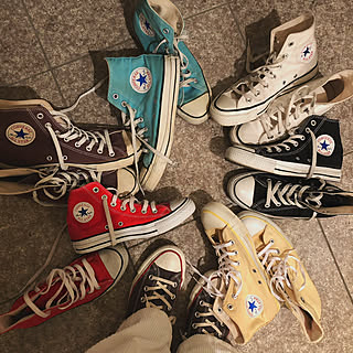 玄関/入り口/すきなもの/スニーカー/converse/至福の時間...などのインテリア実例 - 2019-01-29 20:06:59