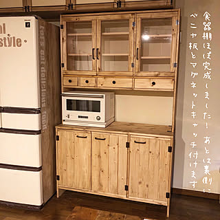 キッチン/DIY/手作り家具/食器棚/収納のインテリア実例 - 2018-08-15 20:46:40