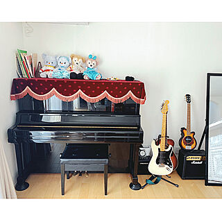 ピアノのある部屋/ギターのある部屋/ギター/ピアノコーナー/ピアノがある部屋...などのインテリア実例 - 2020-05-29 23:25:00