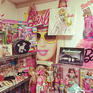 ベッド周り/barbie/子供部屋女の子/キャバリアキングチャールズスパニエルのインテリア実例 - 2015-06-07 17:49:33