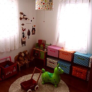 部屋全体/こども部屋/狭い部屋/子供部屋/おもちゃ収納のインテリア実例 - 2012-10-18 23:32:31