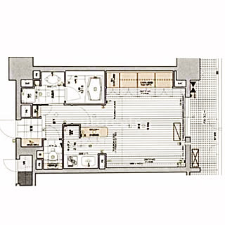 部屋全体/間取り図/広く使う/1R/1K/1R 一人暮らし...などのインテリア実例 - 2020-05-11 00:50:50