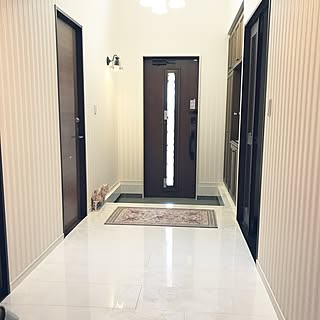 ハピアフロア ホワイトオニキス柄のインテリア実例 ｜ RoomClip ...