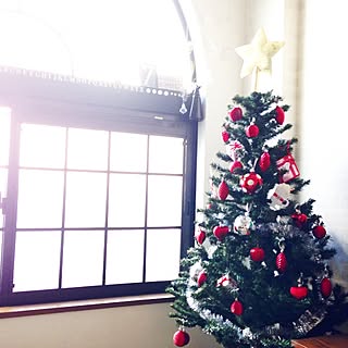 部屋全体/関西好きやねん会/夜な夜な作業部( 〃▽〃)/クリスマスツリー♡/ニトリ...などのインテリア実例 - 2014-11-21 09:09:36