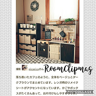 机/RoomClip mag/mag掲載ありがとうございます♡/いつもいいねやコメありがとうございます♡/おままごとキッチン...などのインテリア実例 - 2018-01-06 11:13:34