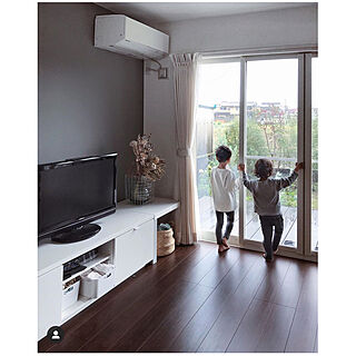 テレビ台/IKEA/グレーの壁/IG→summer_samatan/こどものいる暮らし...などのインテリア実例 - 2020-02-24 11:07:15