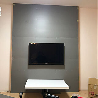IKEA/ディアウォールの壁/壁掛けテレビ/DIY/THKのインテリア実例 - 2017-10-30 00:17:07