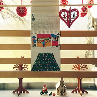 壁/天井/ナノブロック/クリスマス雑貨/アドベントカレンダーのインテリア実例 - 2014-12-13 08:41:18