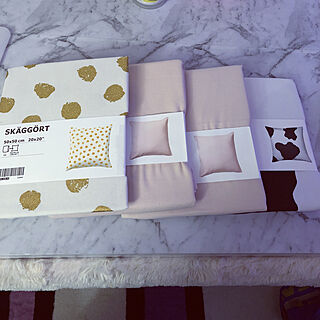 IKEAのクッションカバー/机/全部499円/50×50のインテリア実例 - 2019-03-21 22:45:38